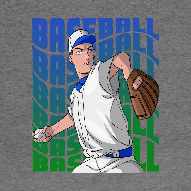 Baseball Player Boys Girls Youth Pitcher Sports by Noseking